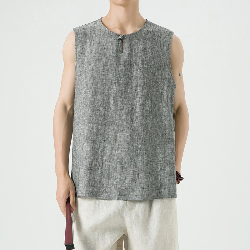 Linen Vintage Loose Vest