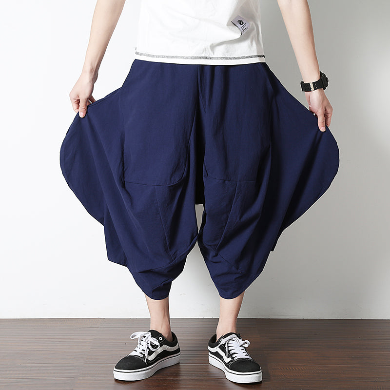 Loose Linen Low-crotch Bloomers