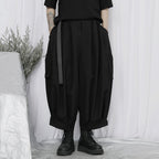Japanese Large Pocket Casual Wide-leg Pants Hakama