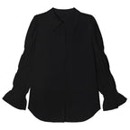POLO Collar Lantern Sleeve Shirt