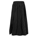 Scale-shaped Textured Patchwork Skirt
