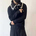 Large Lapel Thick Sweater