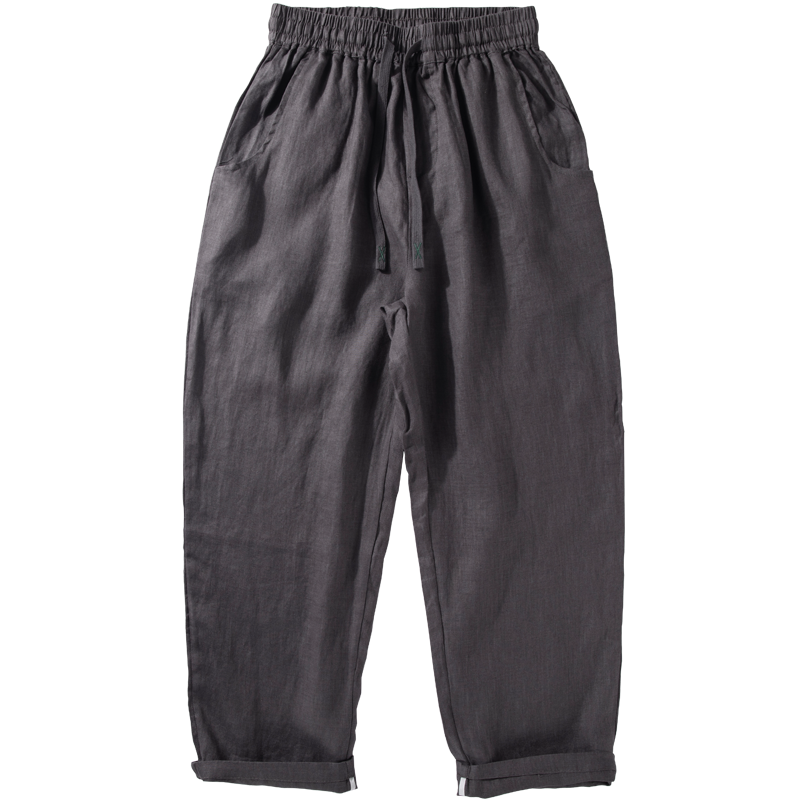 Breathable Straight-Leg Loose Linen Trousers