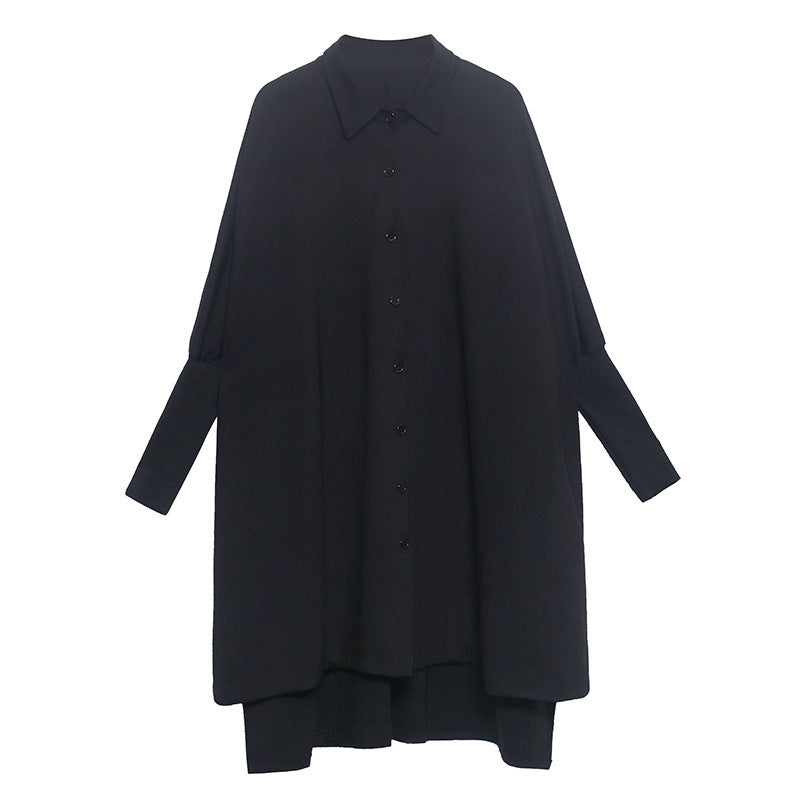 Asymmetric Loose Casual Drape Shirt