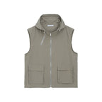 Jacket Pleated Work Vest Two Piece Set