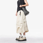 Loose Straight Wide-leg Casual Cropped Trousers