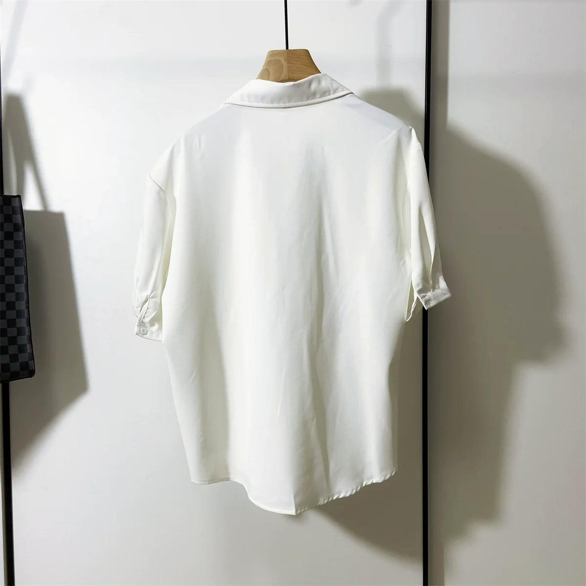 Summer Thin Loose Ice Silk Shirt