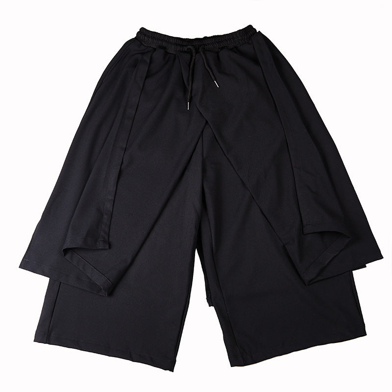 Irregular Multi-layer Loose Casual Hakama Pants
