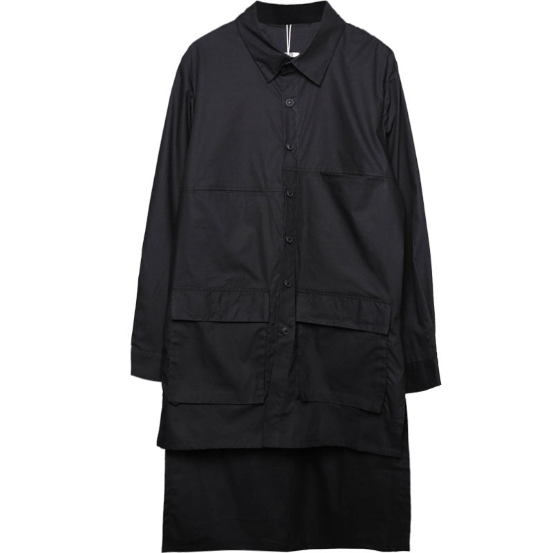 Mid-length Workwear Printed Shirt