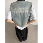 Denim Loose Sleeveless Casual Vest