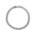 Hip Hop Thin Titanium Steel Bracelet