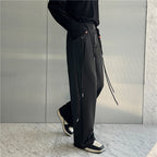 Metal Eyelets Hanging Rope Trousers