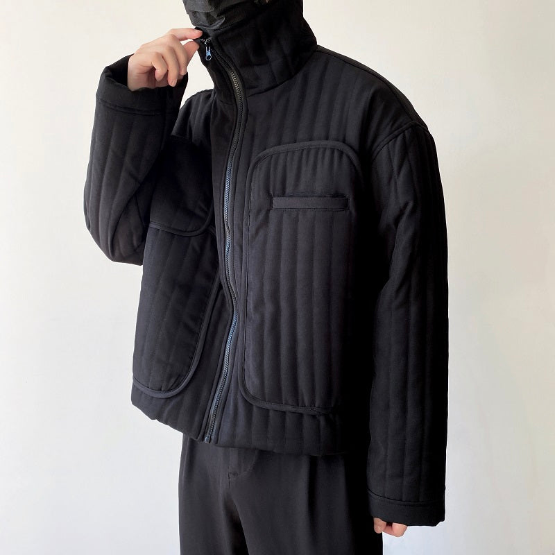 Stand Collar Short Cotton Coat