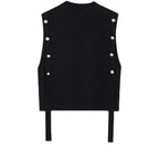 Knitted Sleeveless Short Vest