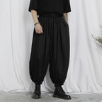 Cropped Loose Wide-leg Pants