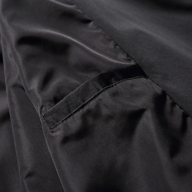 Lapel Single-side Button Windbreaker