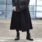 Casual Wide Leg Culottes Hakama Pants