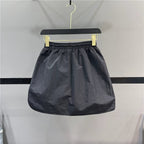 Short Loose Casual Slit Skirt