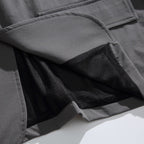 Loose-fitting Curved Lapel Blazer