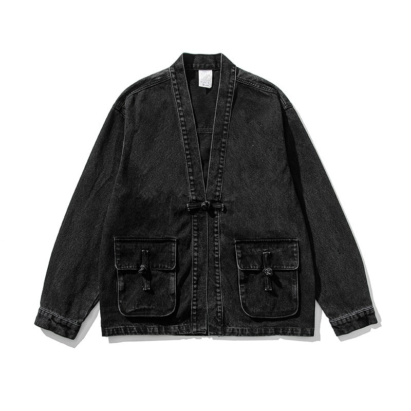 Vintage Denim Button Jacket