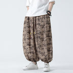 Loose Zen Embroidered Wide Leg Pants