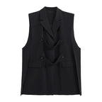 Sleeveless Loose Suit Vest Jacket