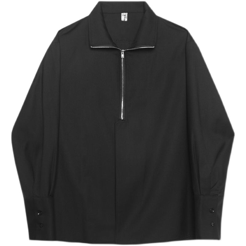 Simple Stand-up Collar Shirt