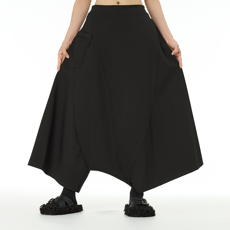 Loose Casual Wide-leg Crotch Pants