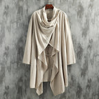 Cotton And Linen Two-Piece Cape Coat