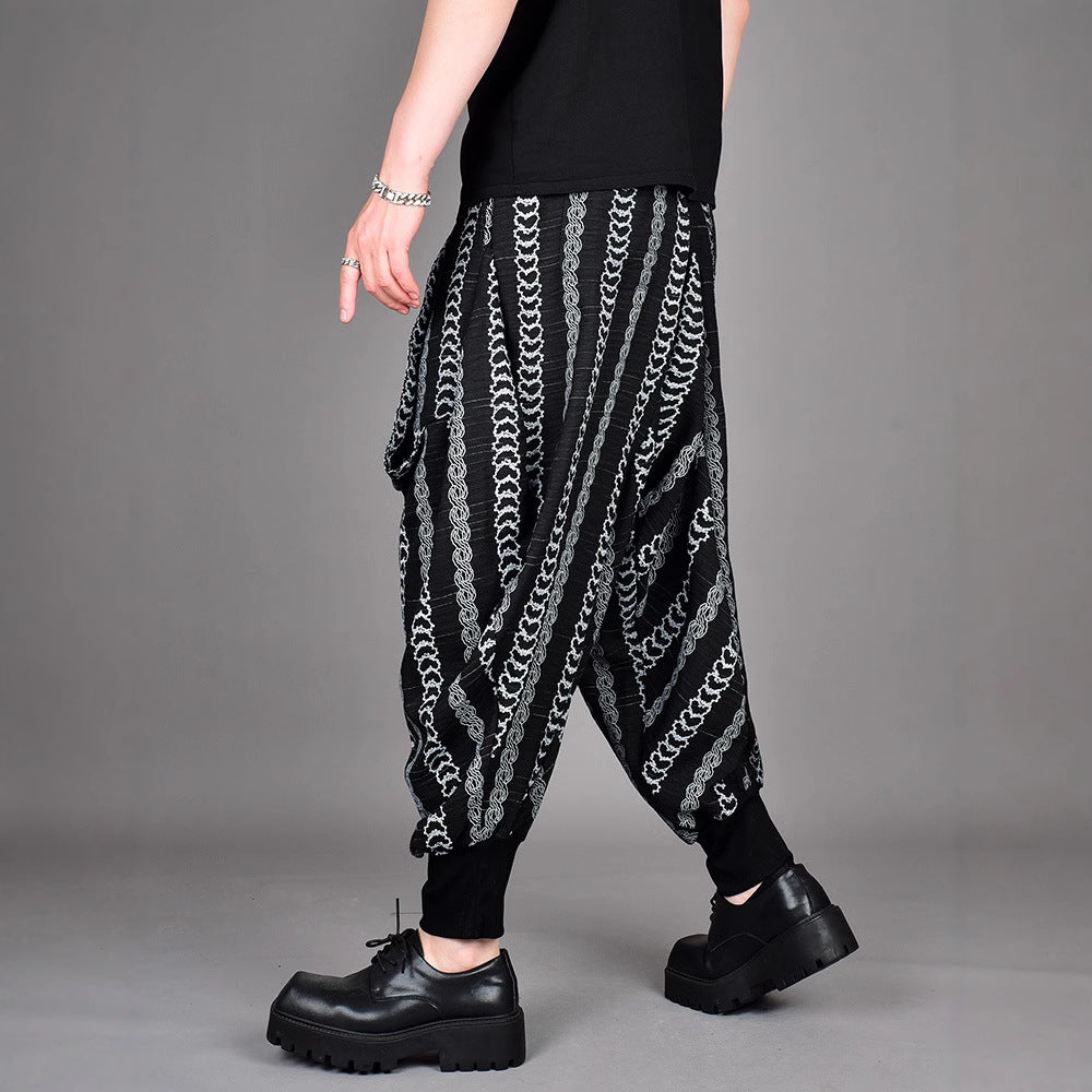 Loose Draped Casual Harem Pants