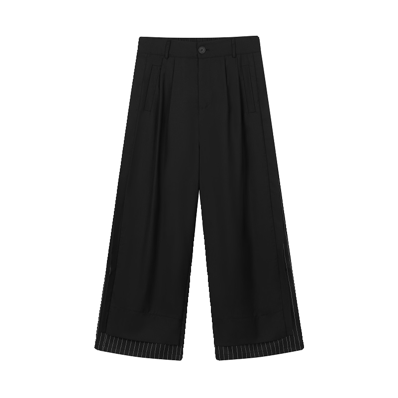 Striped Loose Wide-leg Pants