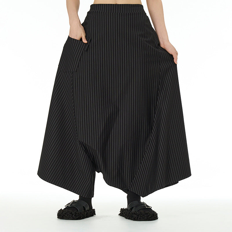 Loose Casual Wide-leg Crotch Pants