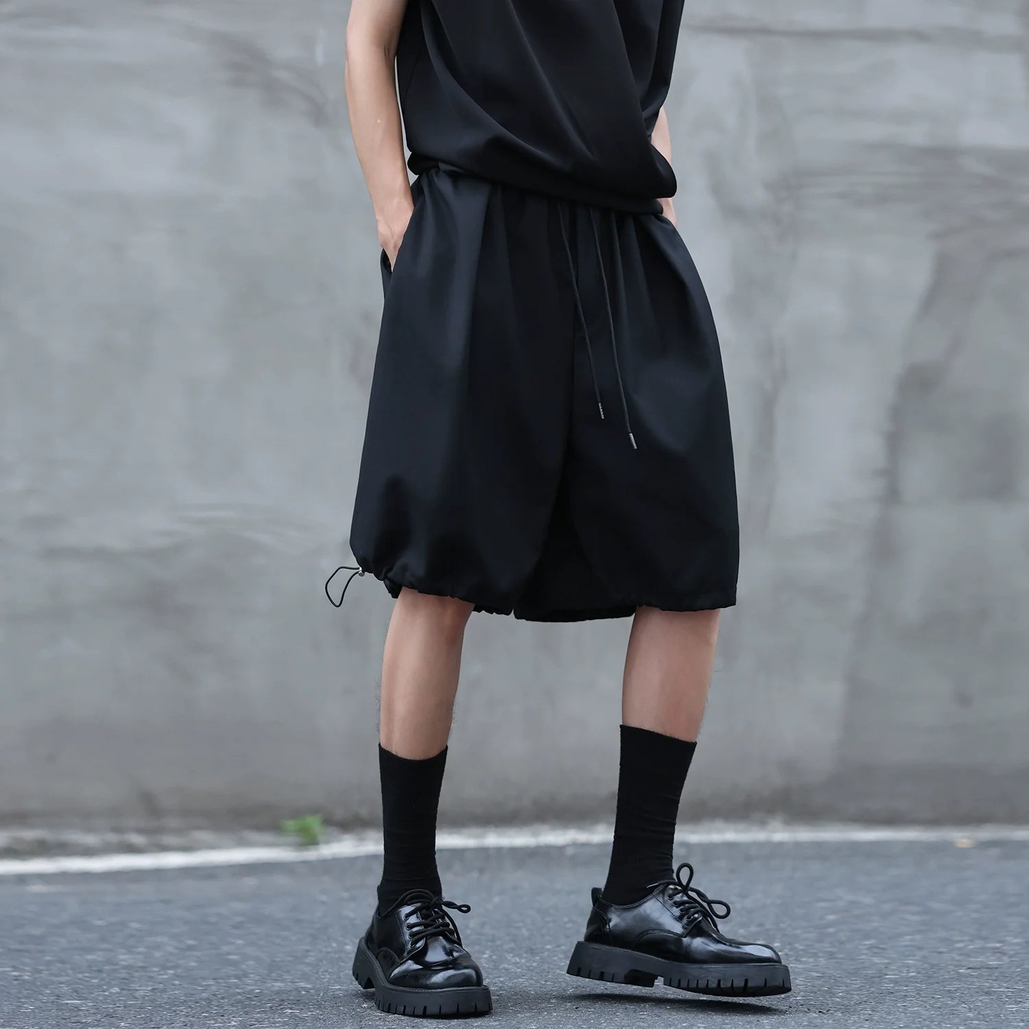Drawstring Loose Casual Wide-leg Suit Bloomers