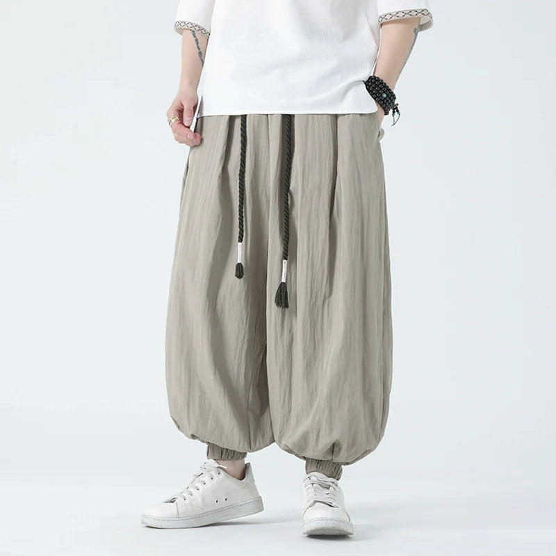 Loose Draped Cuff Bloomers