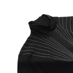 Ray Embroidery Loose Stand Collar Casual T-shirt