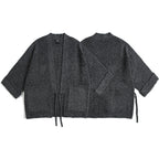 Japanese Retro Kendo Kimono Robe Loose Knitted Cardigan