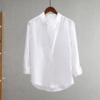 Lapel Linen Loose Thin Casual Shirt