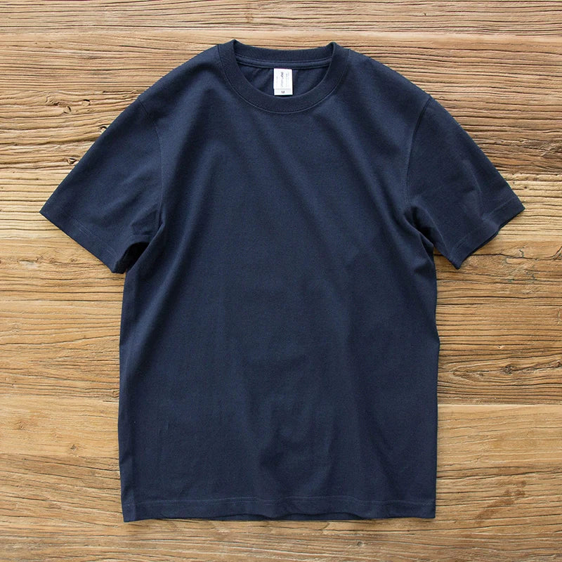 Solid Color Round Neck Loose Casual T-shirt
