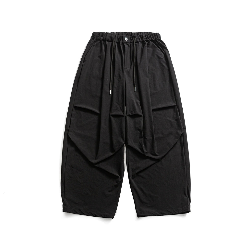 Japanese Retro Loose Pleated Straight Wide-leg Pants