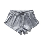 Loose Silk Mid-rise Shorts