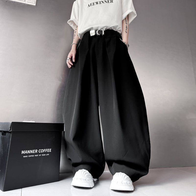 Loose Drape Casual Wide-leg Pants