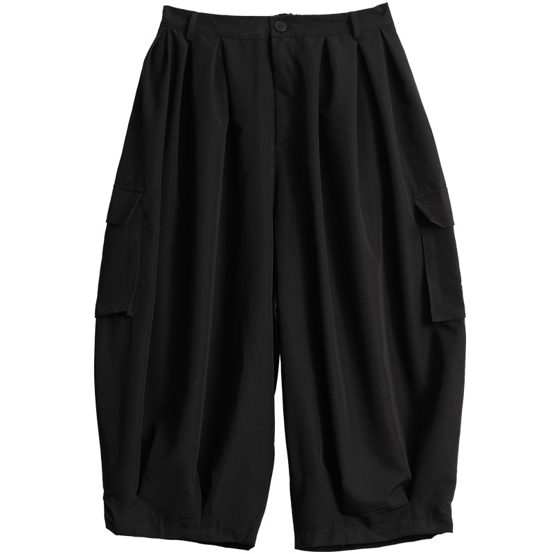 Japanese Large Pocket Casual Wide-leg Pants Hakama