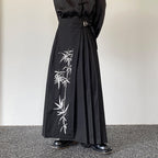 Vintage Embroidered Pleated Skirt Hakama