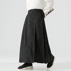 Hanfu Tie Pleated Skirt Hakama Pants
