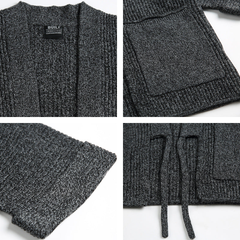 Japanese Retro Kendo Kimono Robe Loose Knitted Cardigan