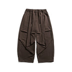 Japanese Retro Loose Pleated Straight Wide-leg Pants
