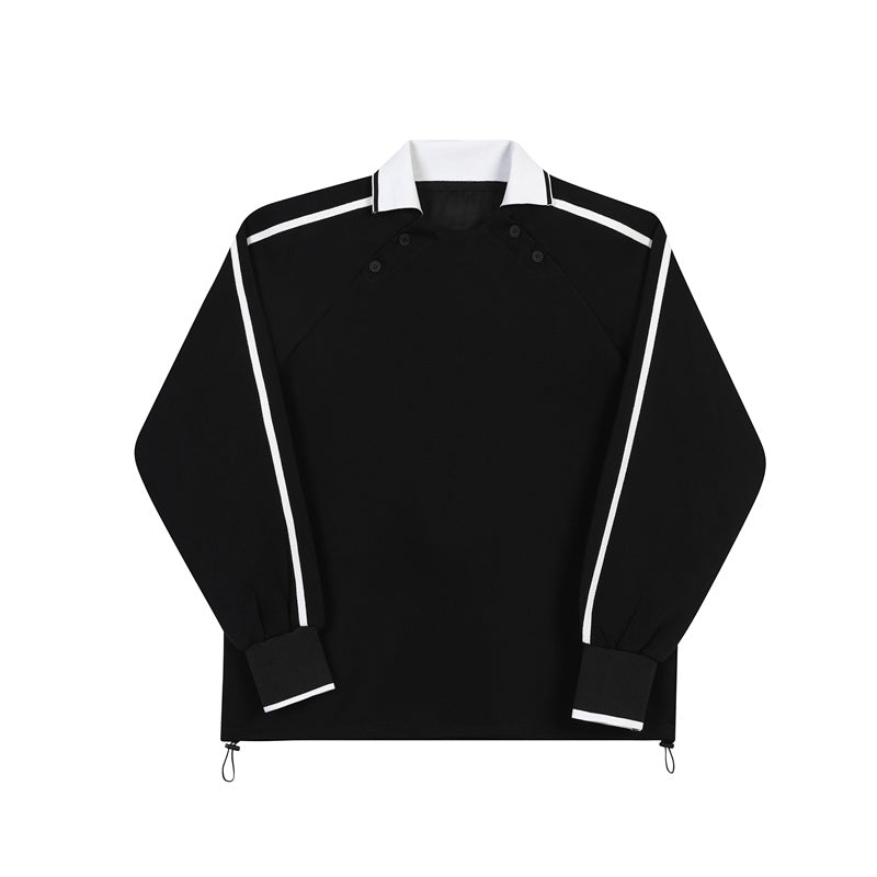Loose Double Line Retro Top
