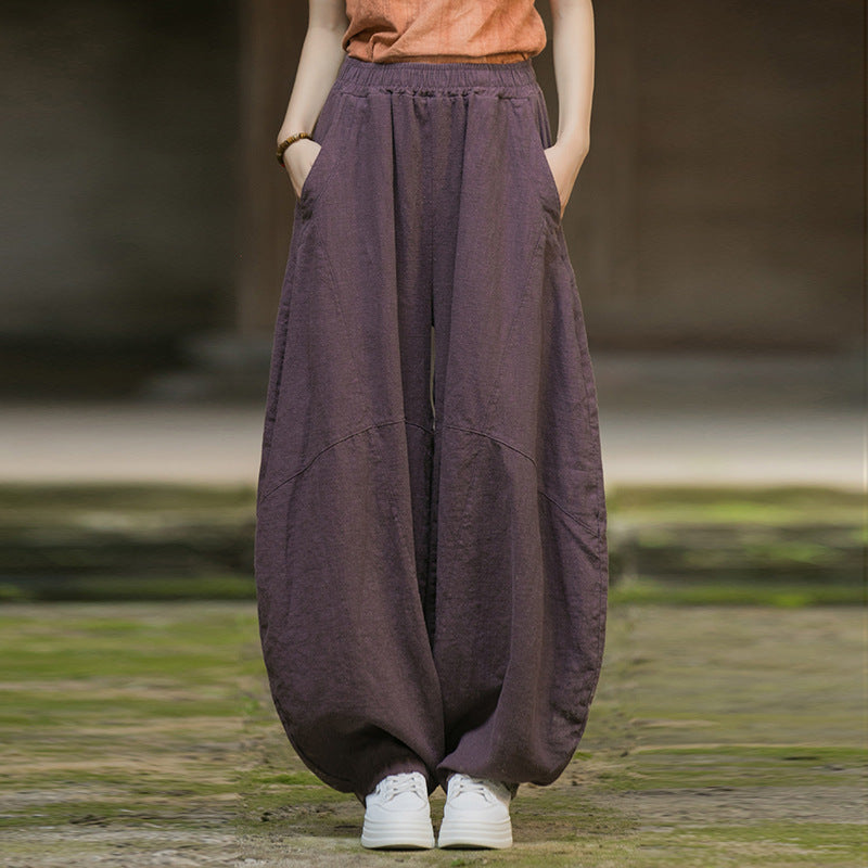 Distressed Drape Loose Bloomers