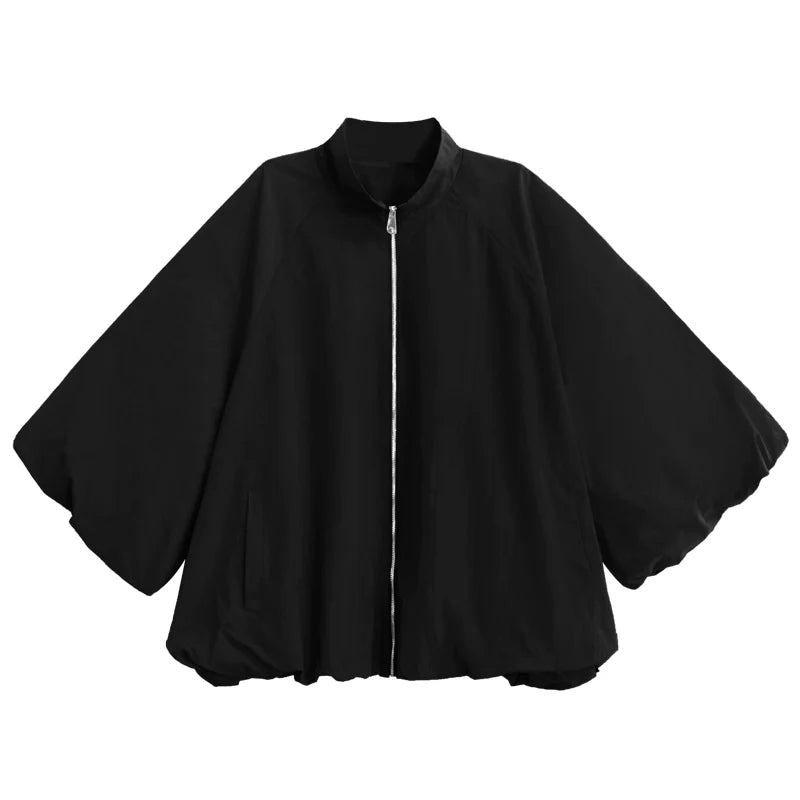 Floral Sleeve Loose Casual Jacket