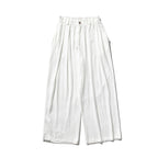 Loose Solid Straight-leg Pants